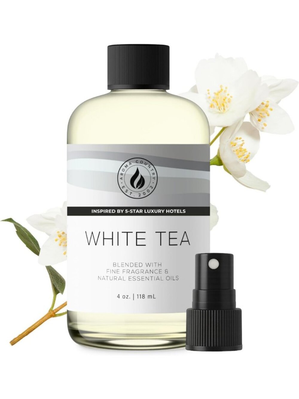 Luxury White Tea Diffuser Oil Refill - Aromatherapy Home Fragrance (4 Fl Oz)